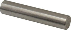 Value Collection - 1/2" Diam x 2-1/2" Pin Length 18-8 Stainless Steel Standard Dowel Pin - Bright Finish - Benchmark Tooling