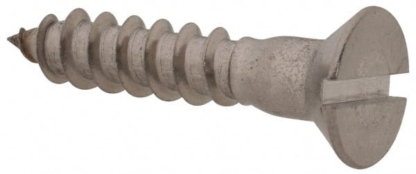 Value Collection - #10, 1" OAL, Slotted Drive, Flat Head Wood Screw - Benchmark Tooling