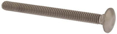 Value Collection - 1/4-20 UNC 3" Length Under Head, Standard Square Neck, Carriage Bolt - 18-8 Stainless Steel, Uncoated - Benchmark Tooling