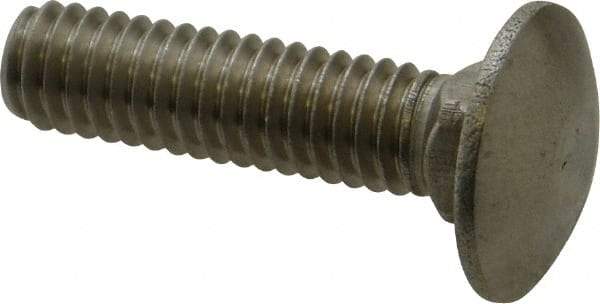 Value Collection - 5/16-18 UNC 1-1/4" Length Under Head, Standard Square Neck, Carriage Bolt - 18-8 Stainless Steel, Uncoated - Benchmark Tooling