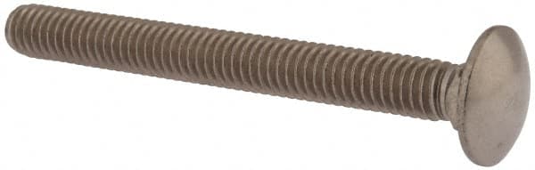 Value Collection - 5/16-18 UNC 3" Length Under Head, Standard Square Neck, Carriage Bolt - 18-8 Stainless Steel, Uncoated - Benchmark Tooling