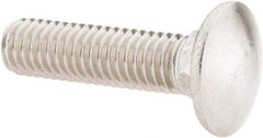 Value Collection - 3/8-16 UNC 1-1/2" Length Under Head, Standard Square Neck, Carriage Bolt - 18-8 Stainless Steel, Uncoated - Benchmark Tooling