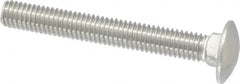 Value Collection - 3/8-16 UNC 3" Length Under Head, Standard Square Neck, Carriage Bolt - 18-8 Stainless Steel, Uncoated - Benchmark Tooling