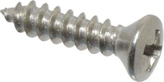 Value Collection - #4 Oval Head Phillips Sheet Metal Screw - Stainless Steel, 1/2" OAL, Grade 18-8 - Benchmark Tooling