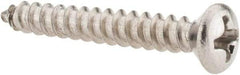 Value Collection - #6 Oval Head Phillips Sheet Metal Screw - Stainless Steel, 1" OAL, Grade 18-8 - Benchmark Tooling