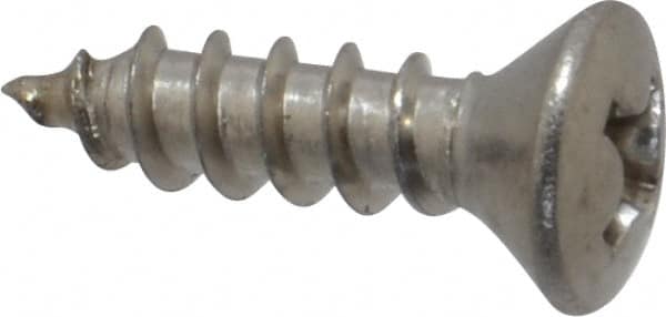 Value Collection - #8 Oval Head Phillips Sheet Metal Screw - Stainless Steel, 5/8" OAL, Grade 18-8 - Benchmark Tooling
