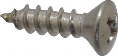 Value Collection - #8 Oval Head Phillips Sheet Metal Screw - Stainless Steel, 5/8" OAL, Grade 18-8 - Benchmark Tooling