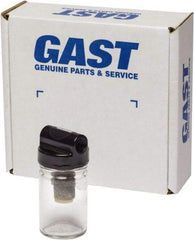 Gast - 2 oz Air Compressor Filter/Muffler Assembly - 3 Piece, Use with Gast 1HAB/0211 Rotary Vane Units - Benchmark Tooling