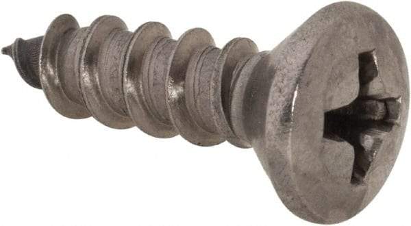 Value Collection - #10 Oval Head Phillips Sheet Metal Screw - Stainless Steel, 5/8" OAL, Grade 18-8 - Benchmark Tooling