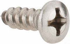 Value Collection - #12 Oval Head Phillips Sheet Metal Screw - Stainless Steel, 3/4" OAL, Grade 18-8 - Benchmark Tooling