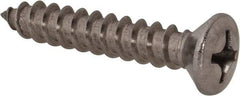 Value Collection - #14 Oval Head Phillips Sheet Metal Screw - Stainless Steel, 1-1/2" OAL, Grade 18-8 - Benchmark Tooling