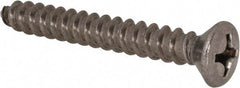 Value Collection - #14 Oval Head Phillips Sheet Metal Screw - Stainless Steel, 2" OAL, Grade 18-8 - Benchmark Tooling