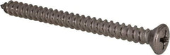 Value Collection - #14 Oval Head Phillips Sheet Metal Screw - Stainless Steel, 3" OAL, Grade 18-8 - Benchmark Tooling
