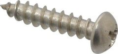 Value Collection - #8 Round Head Phillips Sheet Metal Screw - Stainless Steel, 3/4" Length Under Head, Grade 18-8 - Benchmark Tooling