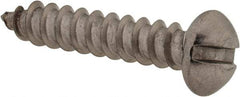 Value Collection - #6 Round Head Slotted Sheet Metal Screw - Stainless Steel, 3/4" Length Under Head, Grade 18-8 - Benchmark Tooling