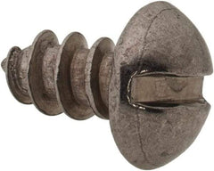 Value Collection - #10 Round Head Slotted Sheet Metal Screw - Stainless Steel, 3/8" Length Under Head, Grade 18-8 - Benchmark Tooling