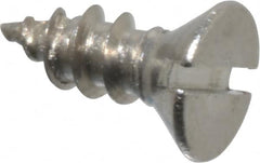 Value Collection - #2 Flat Head Slotted Sheet Metal Screw - Stainless Steel, 1/4" OAL, Grade 18-8 - Benchmark Tooling