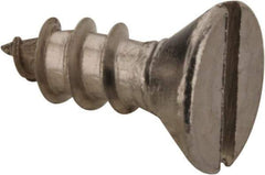 Value Collection - #6 Flat Head Slotted Sheet Metal Screw - Stainless Steel, 3/8" OAL, Grade 18-8 - Benchmark Tooling
