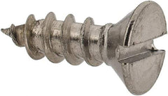 Value Collection - #8 Flat Head Slotted Sheet Metal Screw - Stainless Steel, 1/2" OAL, Grade 18-8 - Benchmark Tooling
