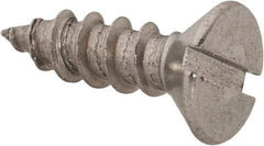 Value Collection - #12 Flat Head Slotted Sheet Metal Screw - Stainless Steel, 3/4" OAL, Grade 18-8 - Benchmark Tooling