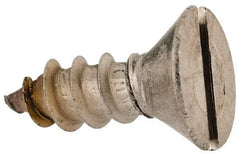Value Collection - #14 Flat Head Slotted Sheet Metal Screw - Stainless Steel, 3/4" OAL, Grade 18-8 - Benchmark Tooling