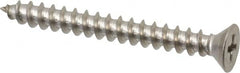 Value Collection - #10 Flat Head Phillips Sheet Metal Screw - Stainless Steel, 1-3/4" OAL, Grade 18-8 - Benchmark Tooling
