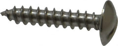 Value Collection - #6 Truss Head Slotted Sheet Metal Screw - Stainless Steel, 3/4" Length Under Head, Grade 18-8 - Benchmark Tooling