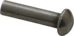 RivetKing - 3/16" Body Diam, Countersunk Uncoated Steel Solid Rivet - 3/4" Length Under Head, 90° Countersunk Head Angle - Benchmark Tooling