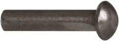 RivetKing - 3/16" Body Diam, Countersunk Uncoated Steel Solid Rivet - 7/8" Length Under Head, 90° Countersunk Head Angle - Benchmark Tooling