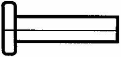 RivetKing - 1/8" Body Diam, Flat Uncoated Steel Solid Rivet - 1/2" Length Under Head - Benchmark Tooling