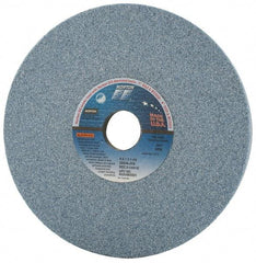 Norton - 8" Diam x 1-1/4" Hole x 1" Thick, J Hardness, 46 Grit Surface Grinding Wheel - Ceramic, Type 5, Coarse Grade, 3,600 Max RPM, Vitrified Bond, One-Side Recess - Benchmark Tooling