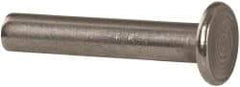 RivetKing - 3/16" Body Diam, Round Uncoated Stainless Steel Solid Rivet - 1" Length Under Head, Grade 18-8 - Benchmark Tooling