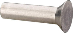 RivetKing - 3/16" Body Diam, Countersunk Aluminum Solid Rivet - 3/4" Length Under Head, Grade 1100F, 78° Countersunk Head Angle - Benchmark Tooling