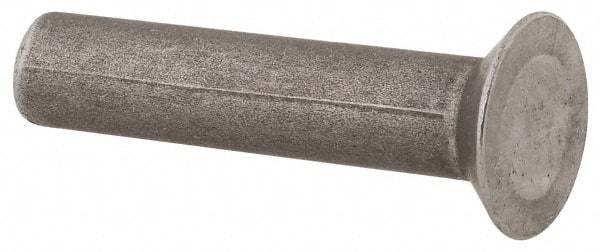 RivetKing - 3/16" Body Diam, Countersunk Uncoated Steel Solid Rivet - 7/8" Length Under Head, 90° Countersunk Head Angle - Benchmark Tooling
