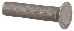 RivetKing - 3/16" Body Diam, Countersunk Uncoated Steel Solid Rivet - 7/8" Length Under Head, 90° Countersunk Head Angle - Benchmark Tooling