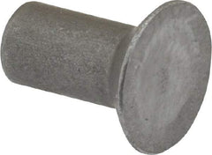 RivetKing - 1/4" Body Diam, Countersunk Steel Solid Rivet - 1/2" Length Under Head, 90° Countersunk Head Angle - Benchmark Tooling