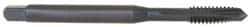 OSG - 1/4-20 UNC, 3 Flute, Oxide Finish, Vanadium High Speed Steel Spiral Point Tap - Plug Chamfer, Right Hand Thread, 80mm OAL, 1" Thread Length, 0.255" Shank Diam, 2B Class of Fit, Series 250 - Exact Industrial Supply