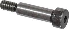 Holo-Krome - 1/4" Shoulder Diam x 3/4" Shoulder Length, #10-24 UNRC, Hex Socket Shoulder Screw - 8 Alloy Steel, Uncoated, 0.357 to 3/8" Head Diam - Benchmark Tooling