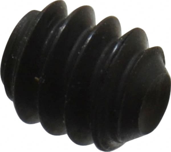 Holo-Krome - #4-40 UNC, 1/8" OAL, Cup Point Set Screw - Grade 8 Alloy Steel, 0.05" Key - Benchmark Tooling