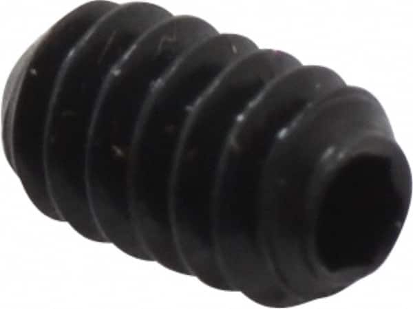 Holo-Krome - #4-40 UNC, 3/16" OAL, Cup Point Set Screw - Grade 8 Alloy Steel, 0.05" Key - Benchmark Tooling