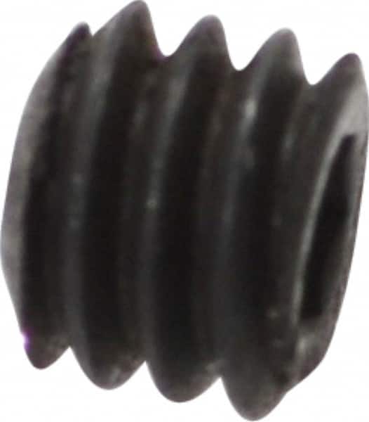 Holo-Krome - #8-32 UNC, 1/8" OAL, Cup Point Set Screw - Grade 8 Alloy Steel, 5/64" Key - Benchmark Tooling