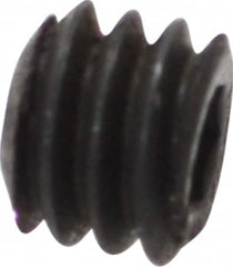 Holo-Krome - #8-32 UNC, 1/8" OAL, Cup Point Set Screw - Grade 8 Alloy Steel, 5/64" Key - Benchmark Tooling