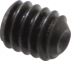 Holo-Krome - #8-32 UNC, 3/16" OAL, Cup Point Set Screw - Grade 8 Alloy Steel, 5/64" Key - Benchmark Tooling