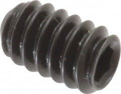 Holo-Krome - #10-24 UNC, 5/16" OAL, Cup Point Set Screw - Grade 8 Alloy Steel, 3/32" Key - Benchmark Tooling