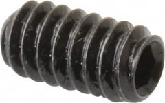 Holo-Krome - #10-24 UNC, 3/8" OAL, Cup Point Set Screw - Grade 8 Alloy Steel, 3/32" Key - Benchmark Tooling