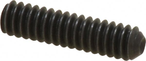 Holo-Krome - #10-24 UNC, 3/4" OAL, Cup Point Set Screw - Grade 8 Alloy Steel, 3/32" Key - Benchmark Tooling