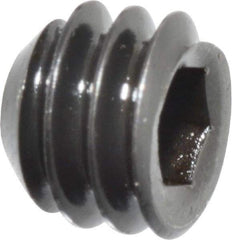 Holo-Krome - 1/4-20 UNC, 3/16" OAL, Cup Point Set Screw - Grade 8 Alloy Steel, 1/8" Key - Benchmark Tooling