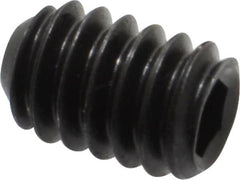 Holo-Krome - 1/4-20 UNC, 3/8" OAL, Cup Point Set Screw - Grade 8 Alloy Steel, 1/8" Key - Benchmark Tooling