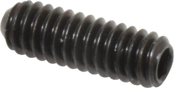 Holo-Krome - 1/4-20 UNC, 3/4" OAL, Cup Point Set Screw - Grade 8 Alloy Steel, 1/8" Key - Benchmark Tooling