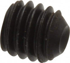 Holo-Krome - 5/16-18 UNC, 5/16" OAL, Cup Point Set Screw - Grade 8 Alloy Steel, 5/32" Key - Benchmark Tooling